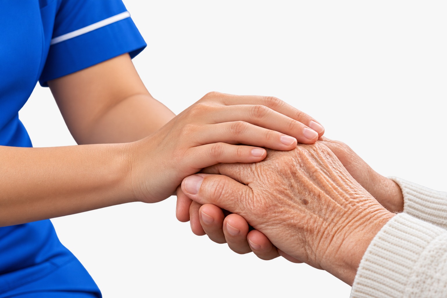 Care assessment taking place in a client's home
